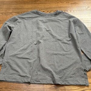 Lou & Grey Men's Long-Sleeve Crewneck Shirt - Heather Gray Size Small